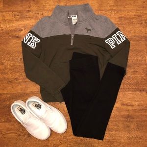 Pink Quarter Zip-up